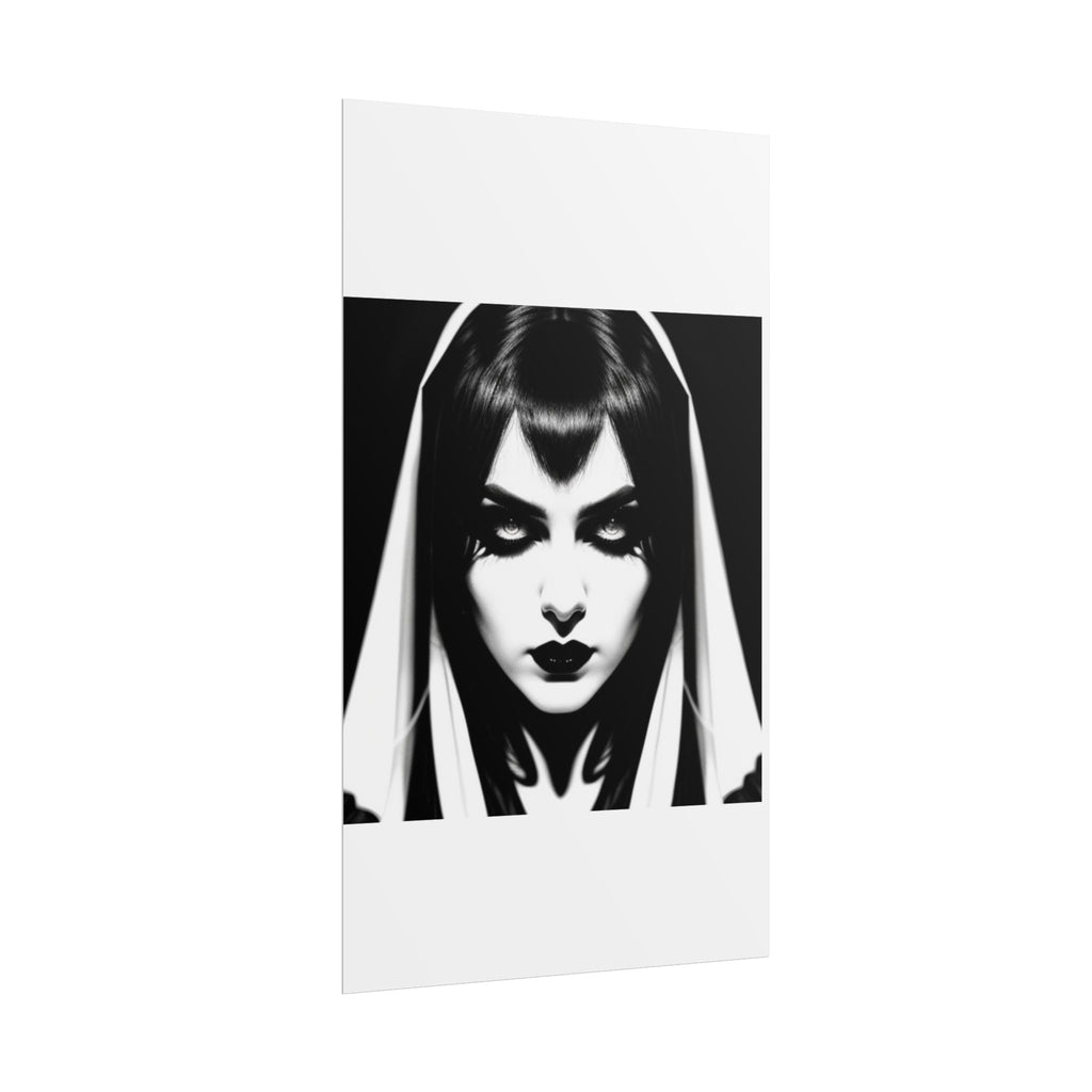 Gothic Vampire Woman Rolled Poster