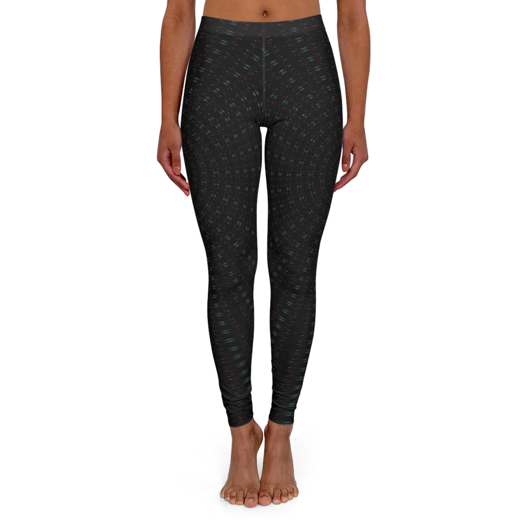 Black Geo Dot Women's Leggings — Comfortable Everyday Activewear