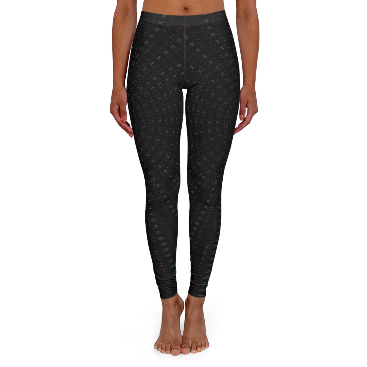 Black Geo Dot Women's Leggings — Comfortable Everyday Activewear