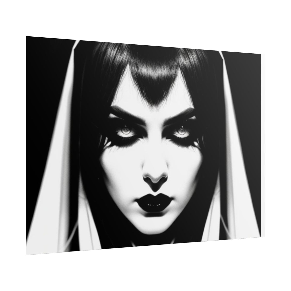 Gothic Vampire Woman Rolled Poster