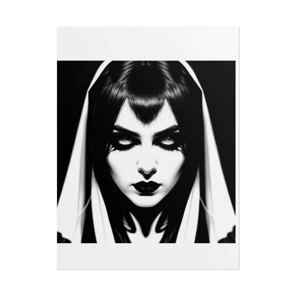 Gothic Vampire Woman Rolled Poster