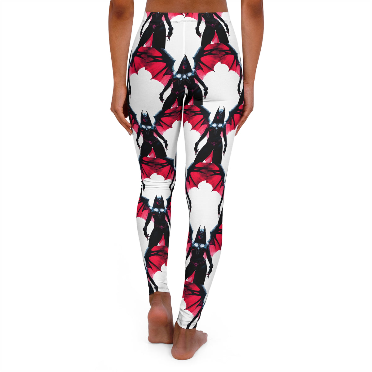 Gothic Bat Print Leggings