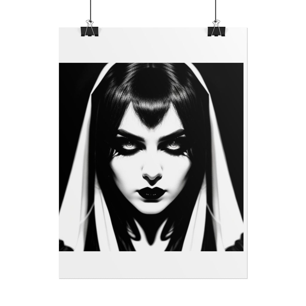 Gothic Vampire Woman Rolled Poster