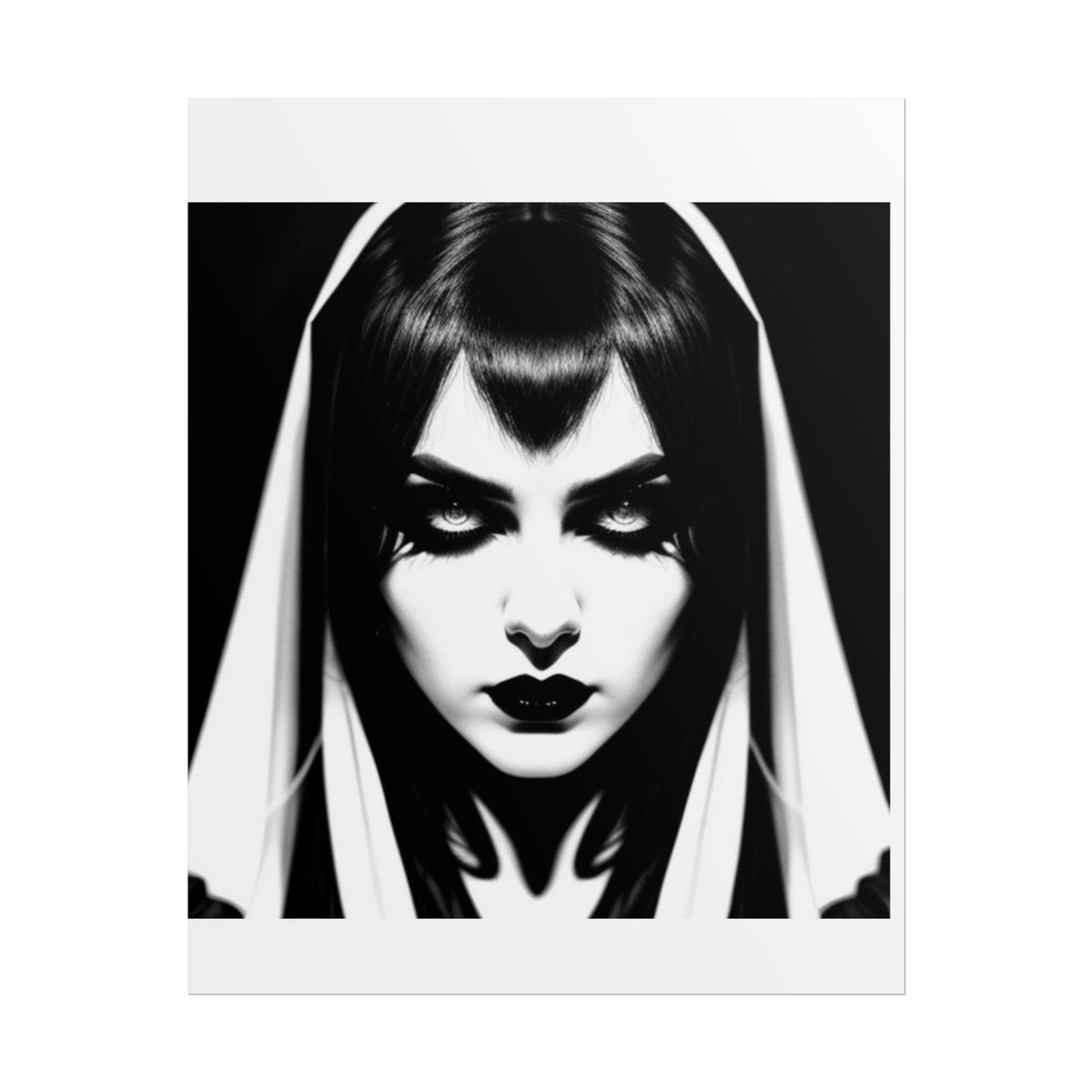 Gothic Vampire Woman Rolled Poster