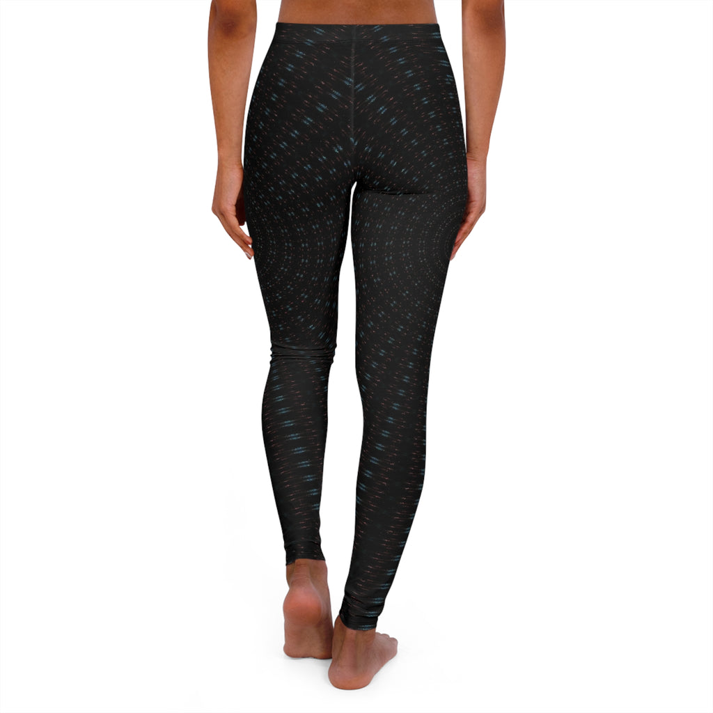 Black Geo Dot Women's Leggings — Comfortable Everyday Activewear