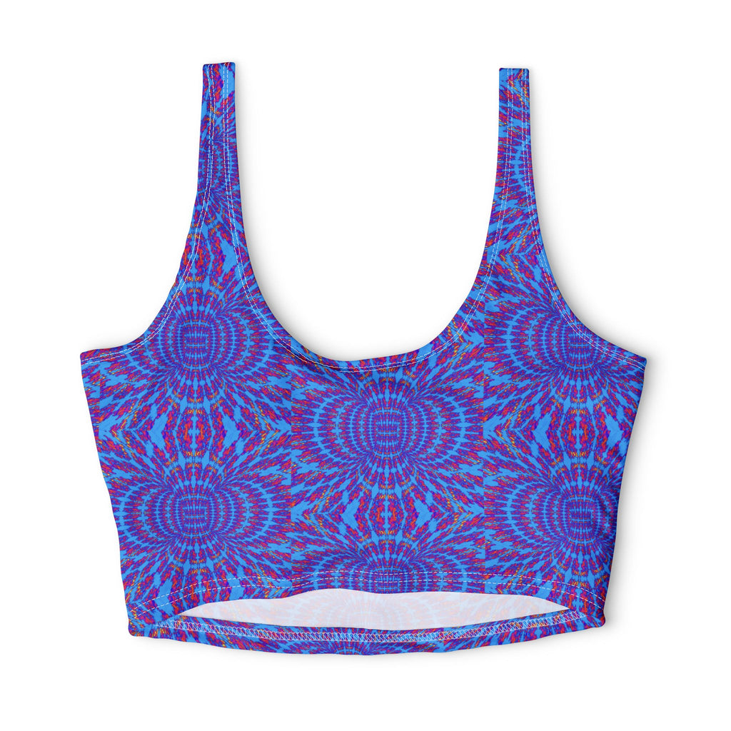 Tie-Dye Blue & Purple — Matching Sports Bra (Small Print)