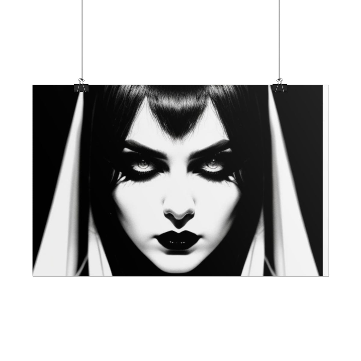 Gothic Vampire Woman Rolled Poster