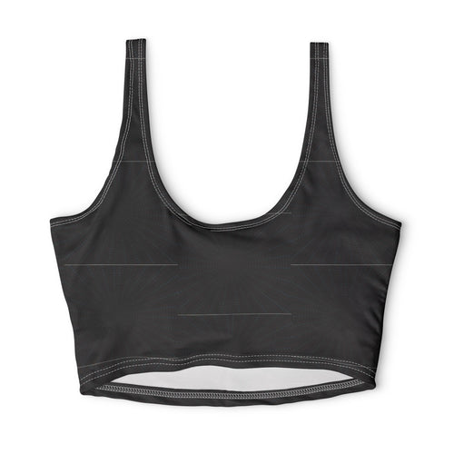Black Geo Dot — Matching Sports Bra (Small Print)
