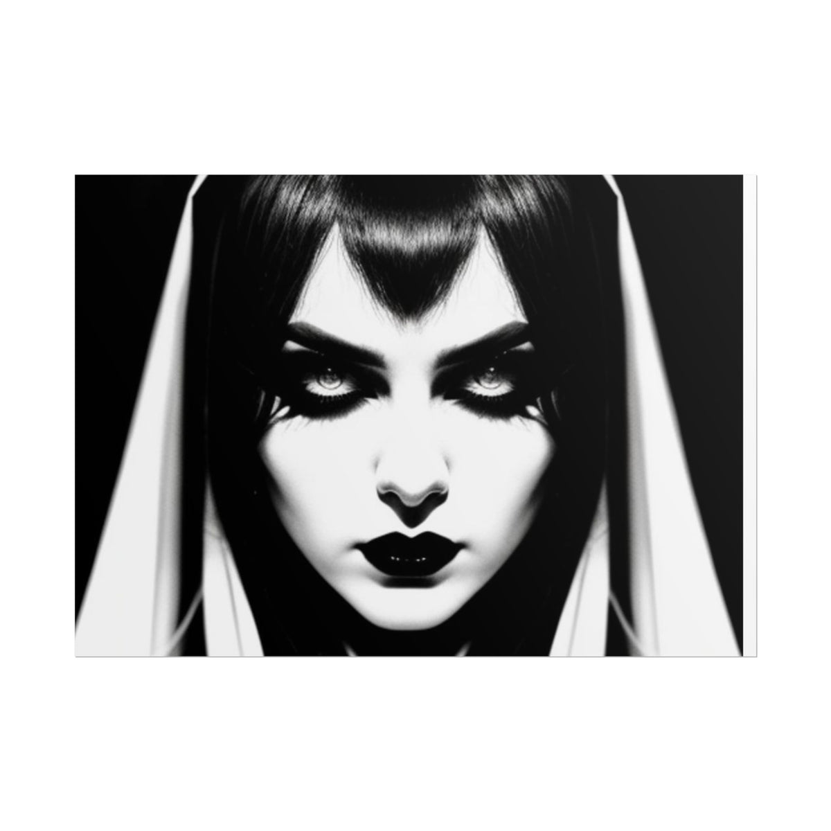 Gothic Vampire Woman Rolled Poster