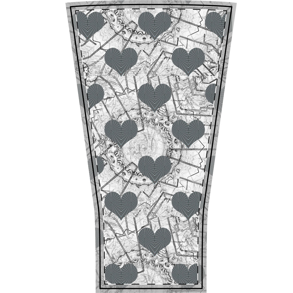 Heart Map Arm Sleeve — Patterned Arm Sleeve for Women & Men