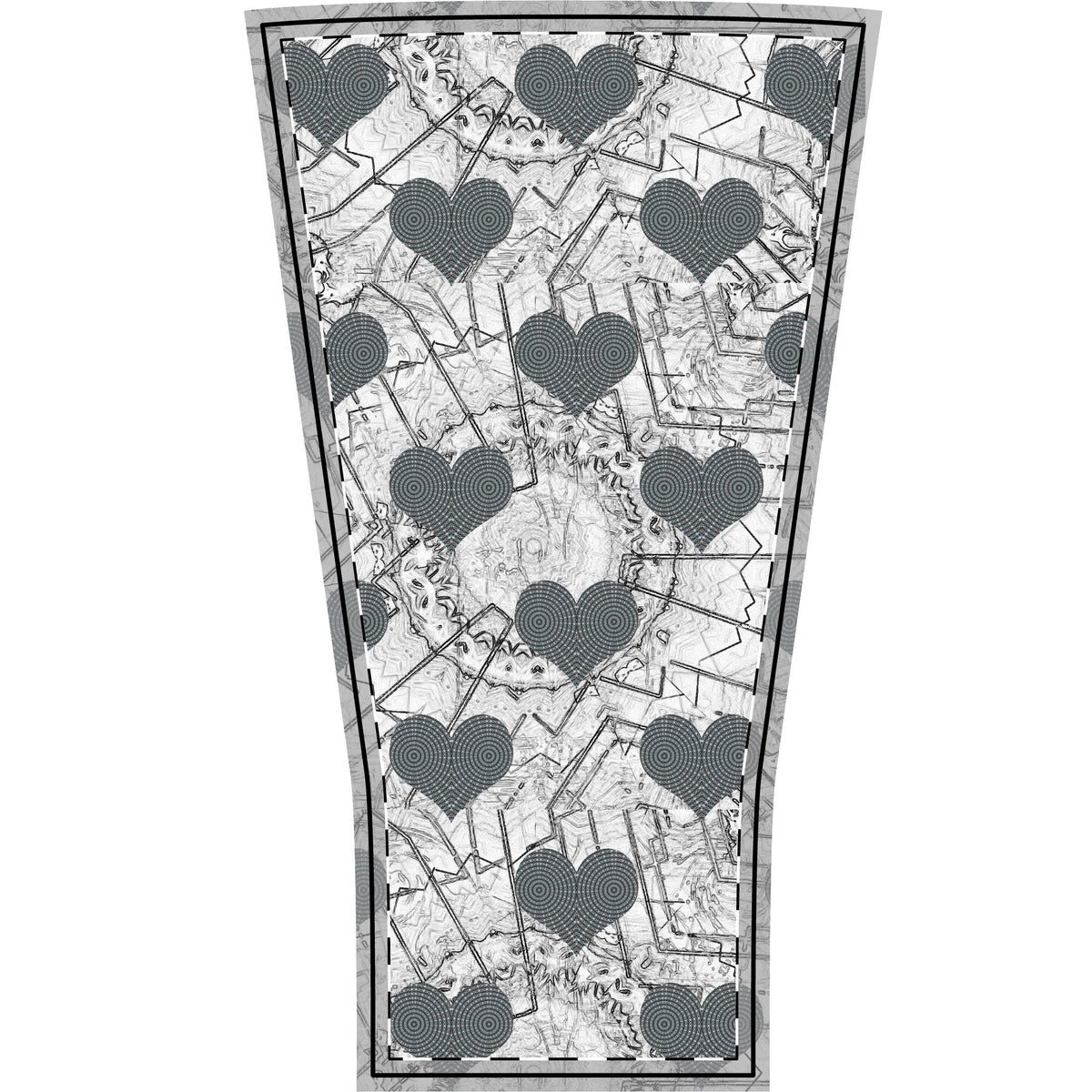 Heart Map Arm Sleeve — Patterned Arm Sleeve for Women & Men