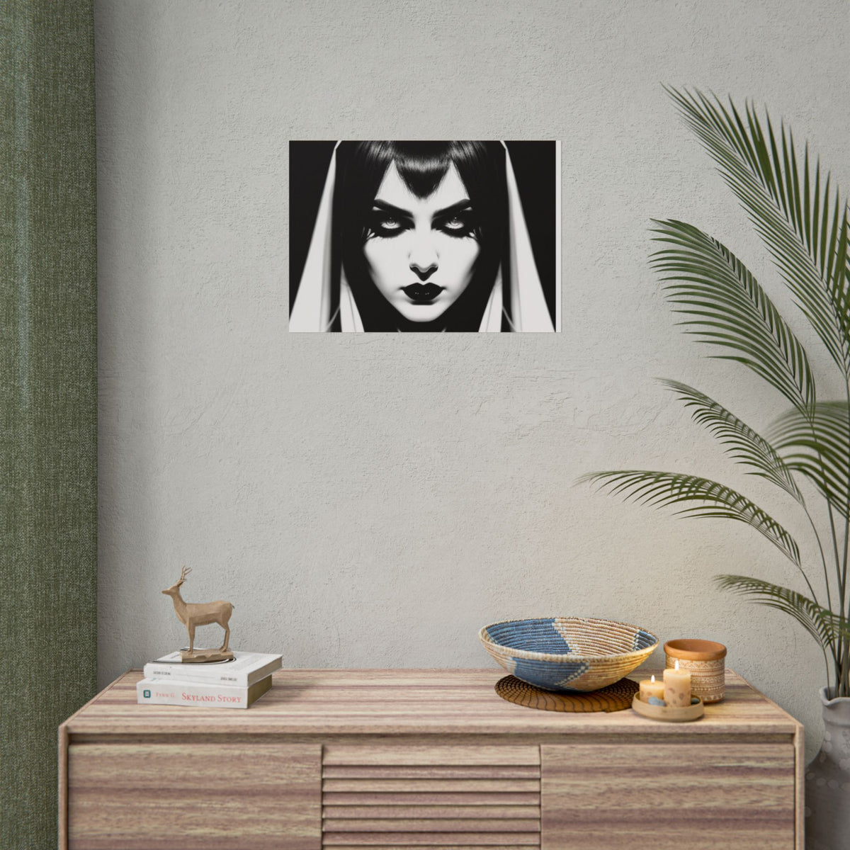 Gothic Vampire Woman Rolled Poster