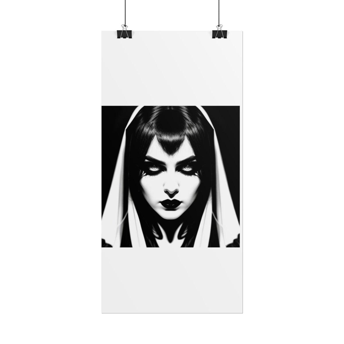 Gothic Vampire Woman Rolled Poster