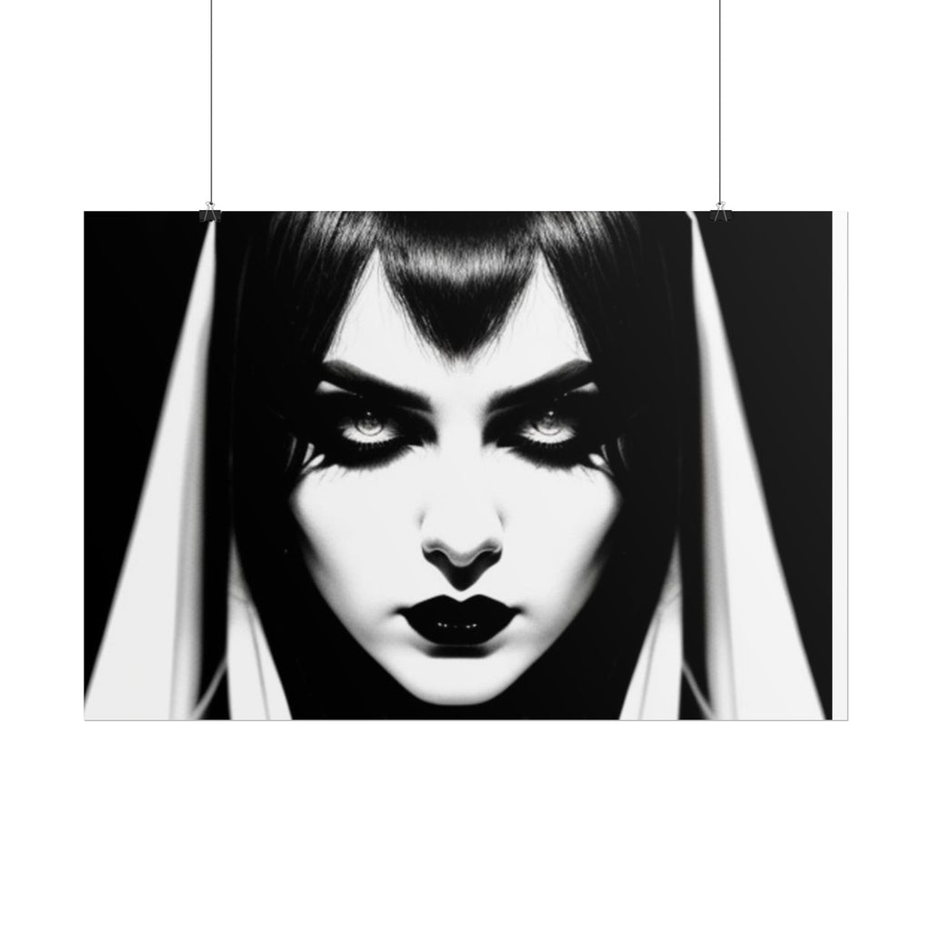 Gothic Vampire Woman Rolled Poster