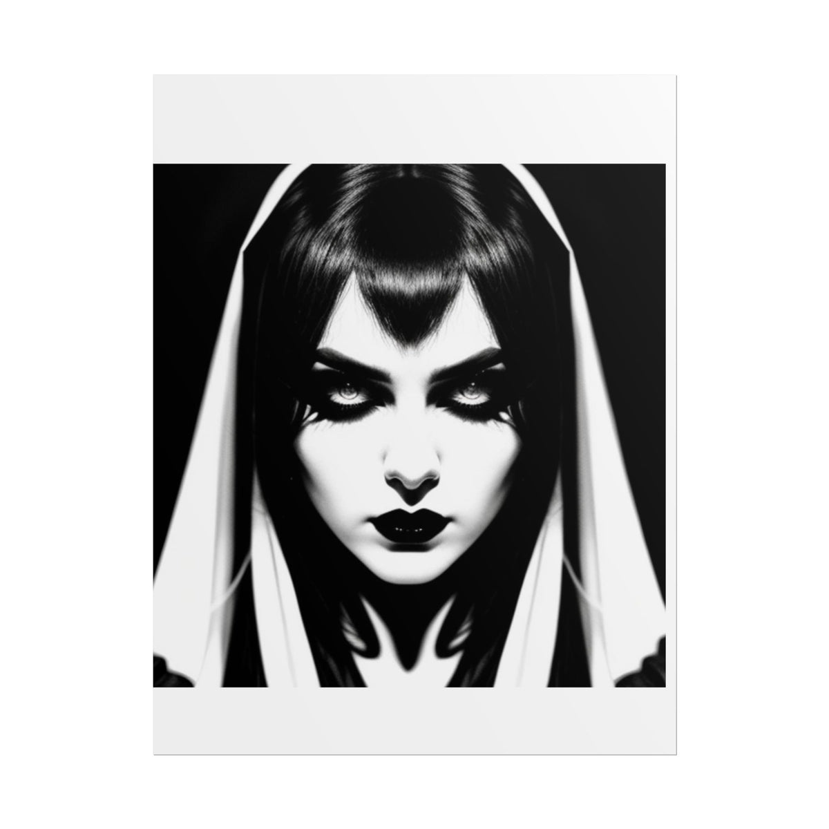 Gothic Vampire Woman Rolled Poster