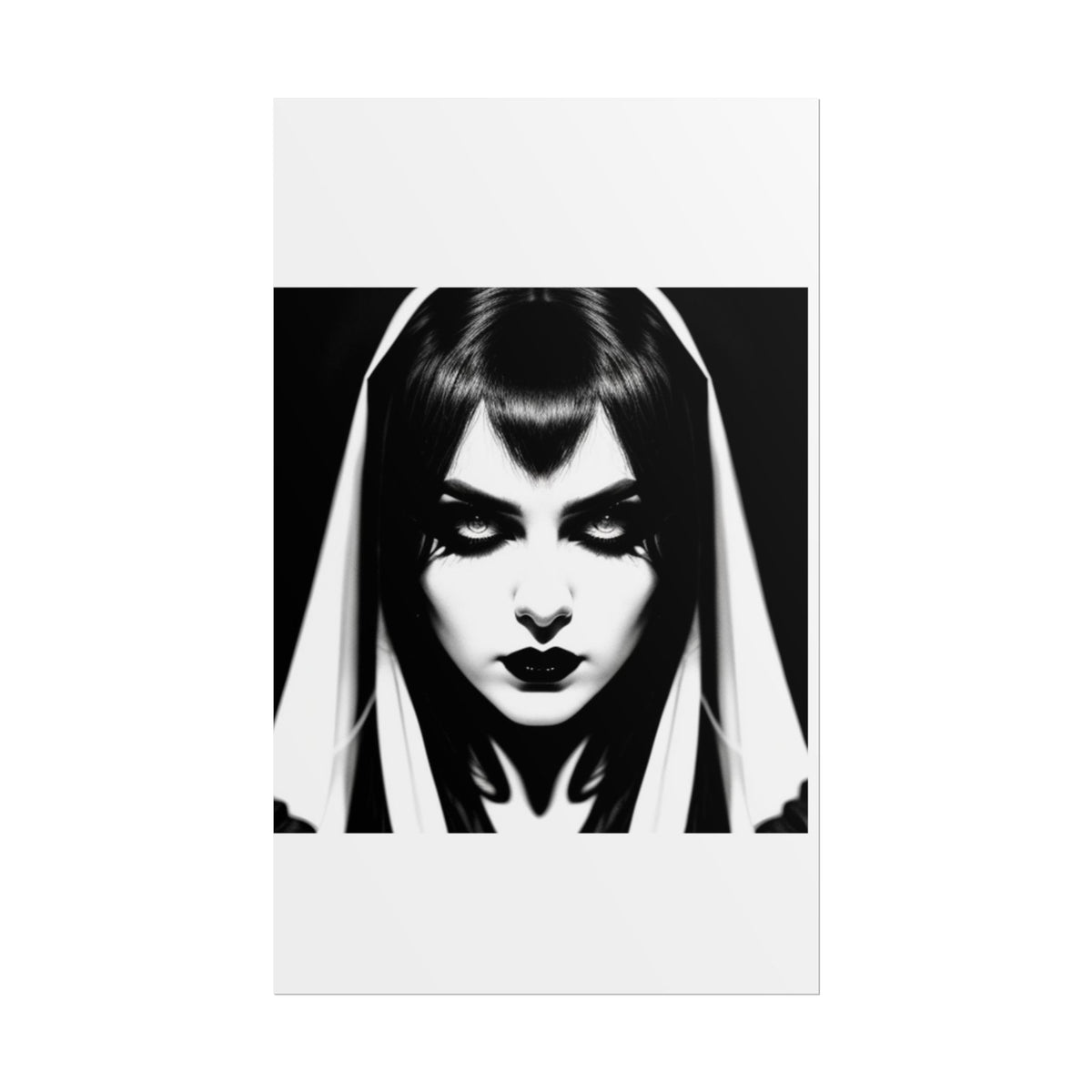 Gothic Vampire Woman Rolled Poster