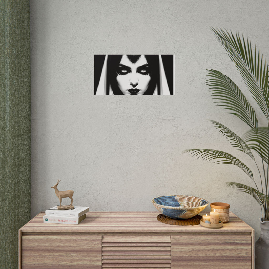 Gothic Vampire Woman Rolled Poster