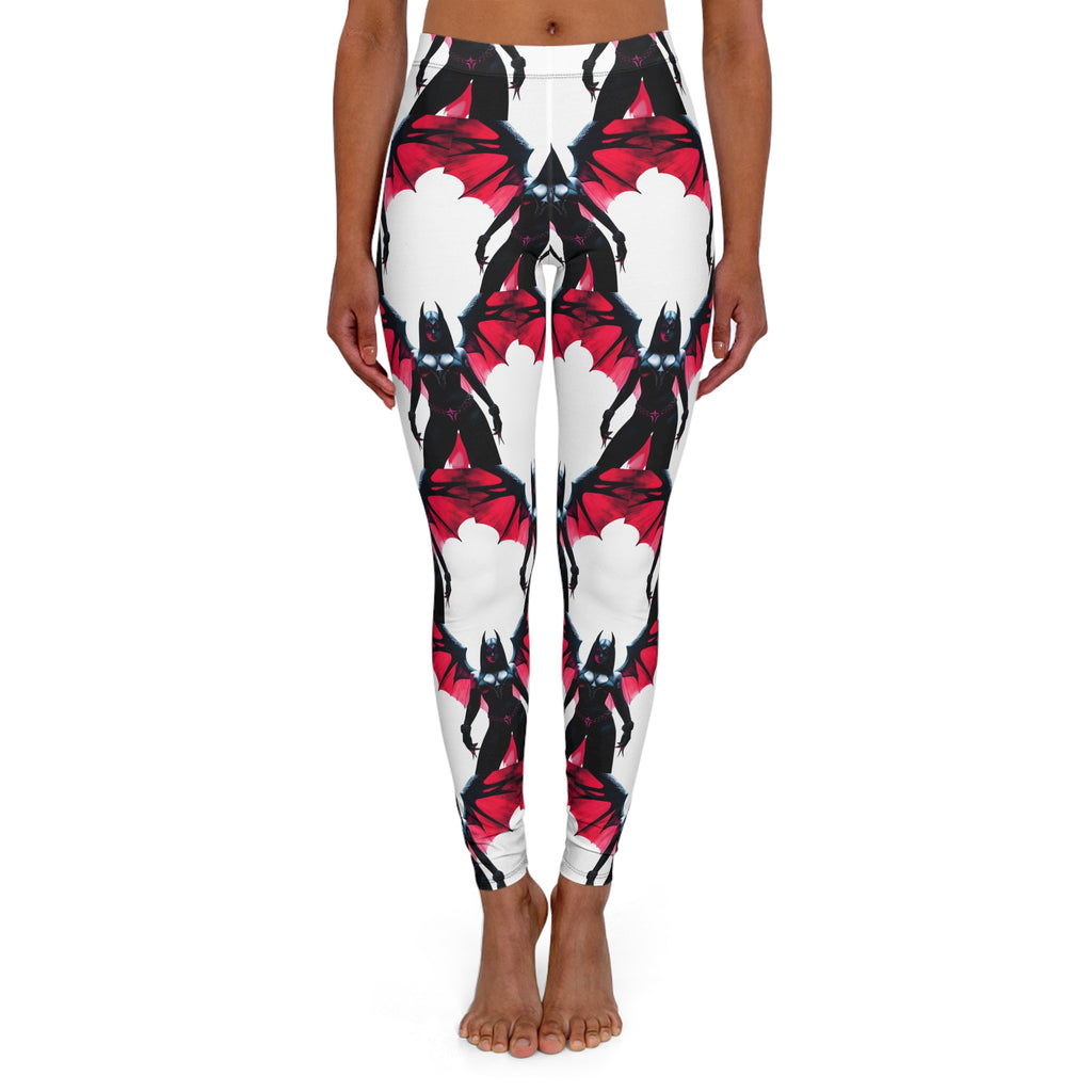 Gothic Bat Print Leggings